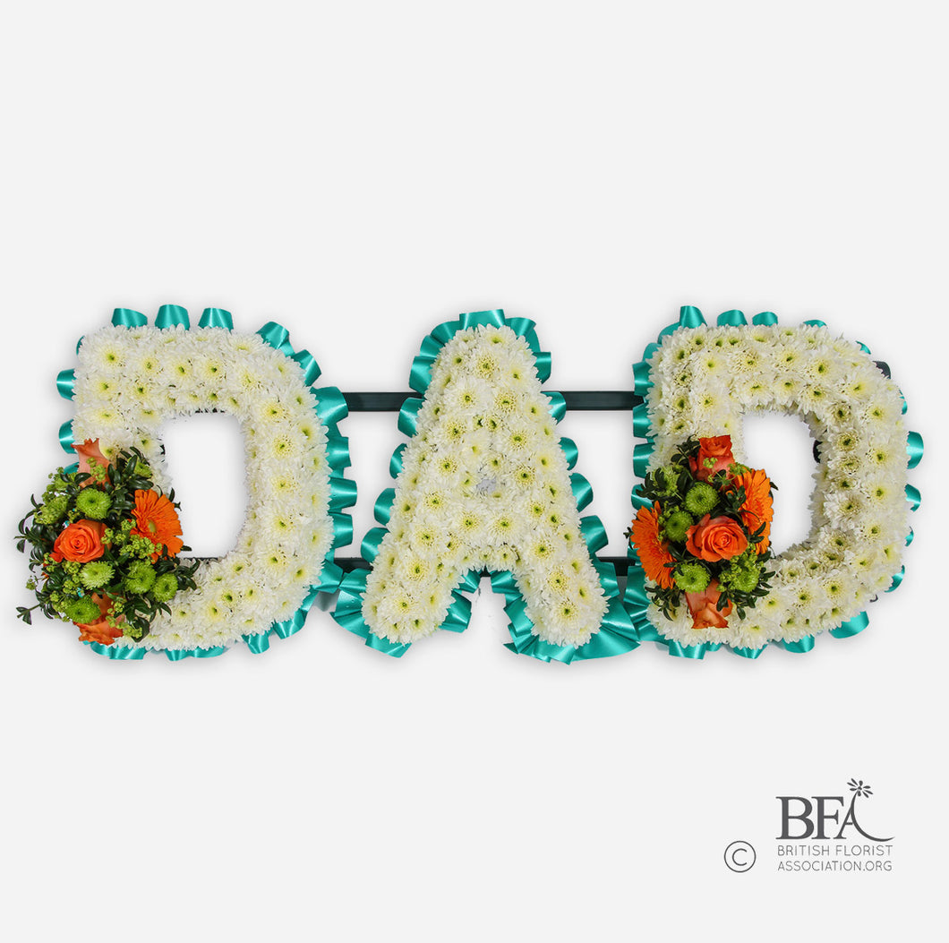 DAD Flower Letters