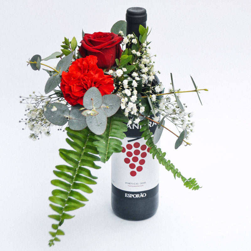 Wine and Blooms Gift Set